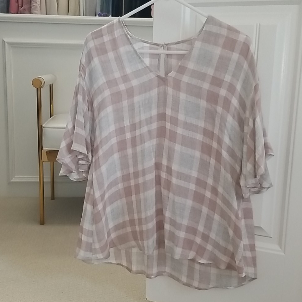 Mango Gingham Top